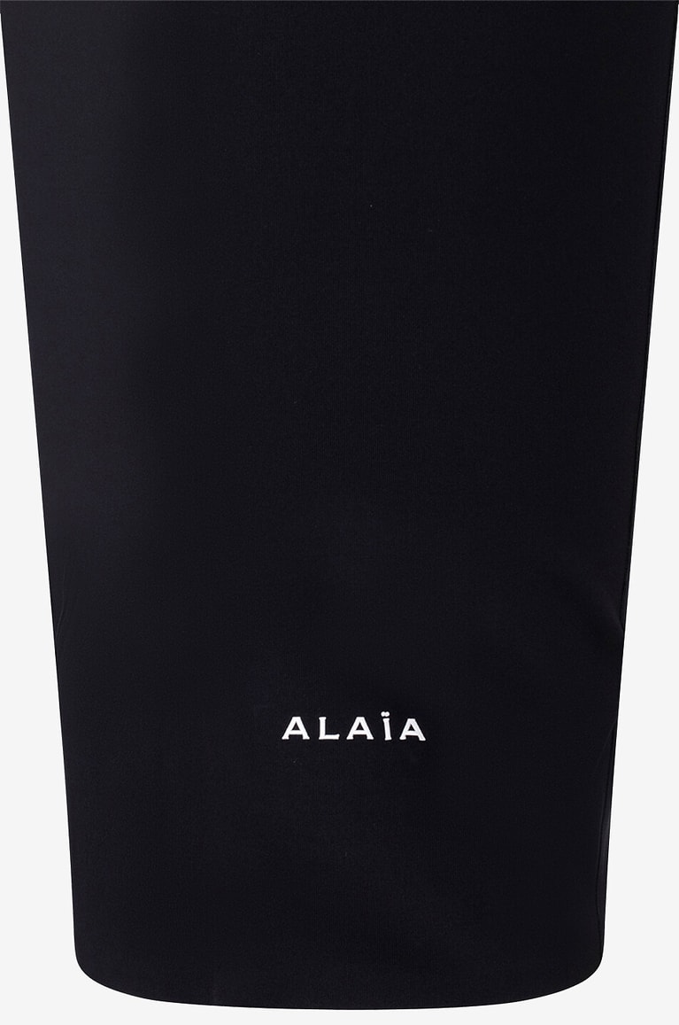 ALAÏA Schlauchrock aus Jersey mit Logomotiv Sculpting Damen SCHWARZ 3