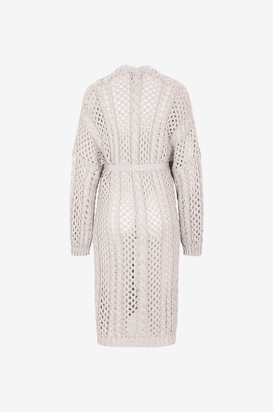 Cardigan long en coton et soie Fuore