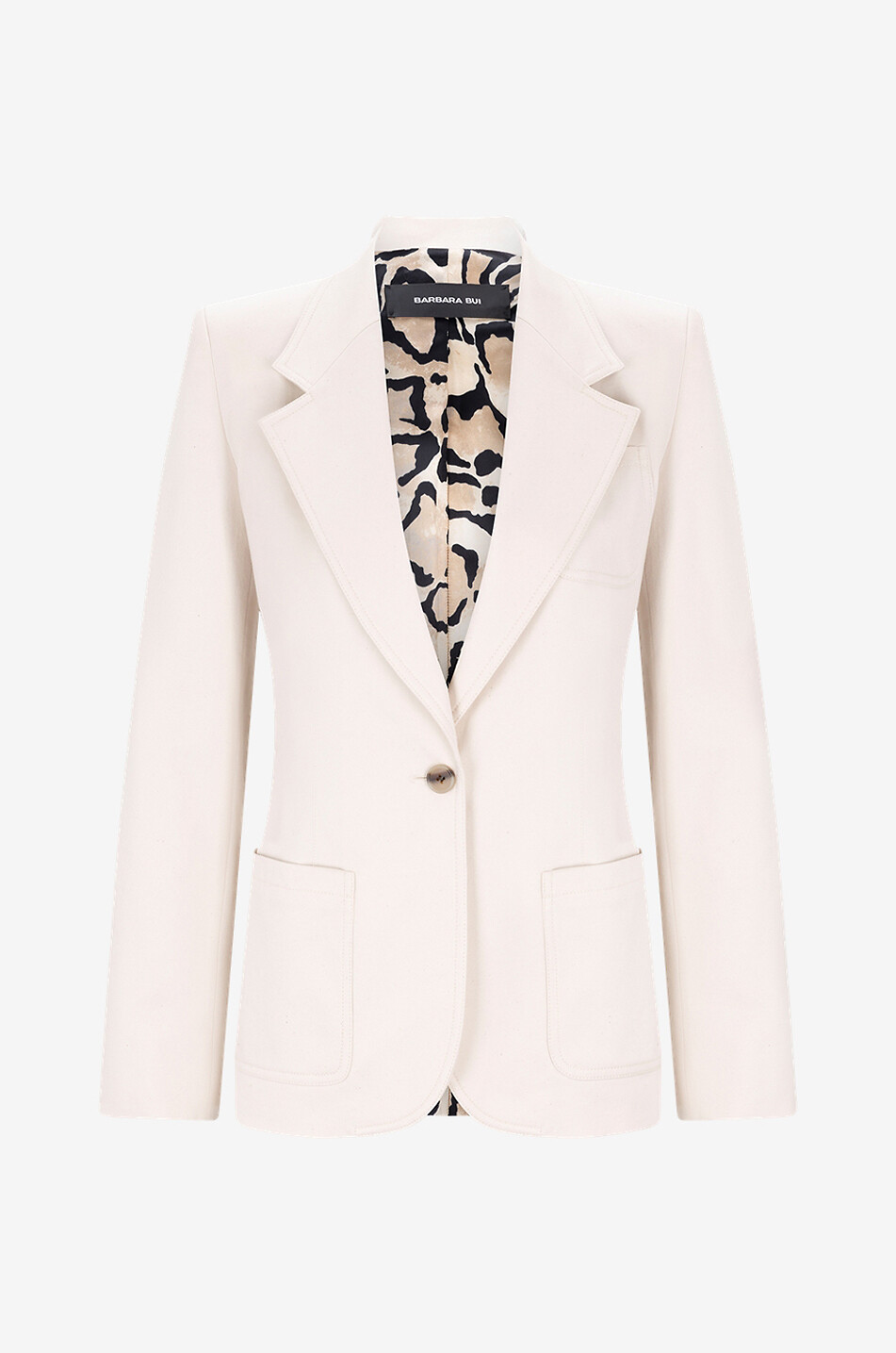 Blazer en denim Cream