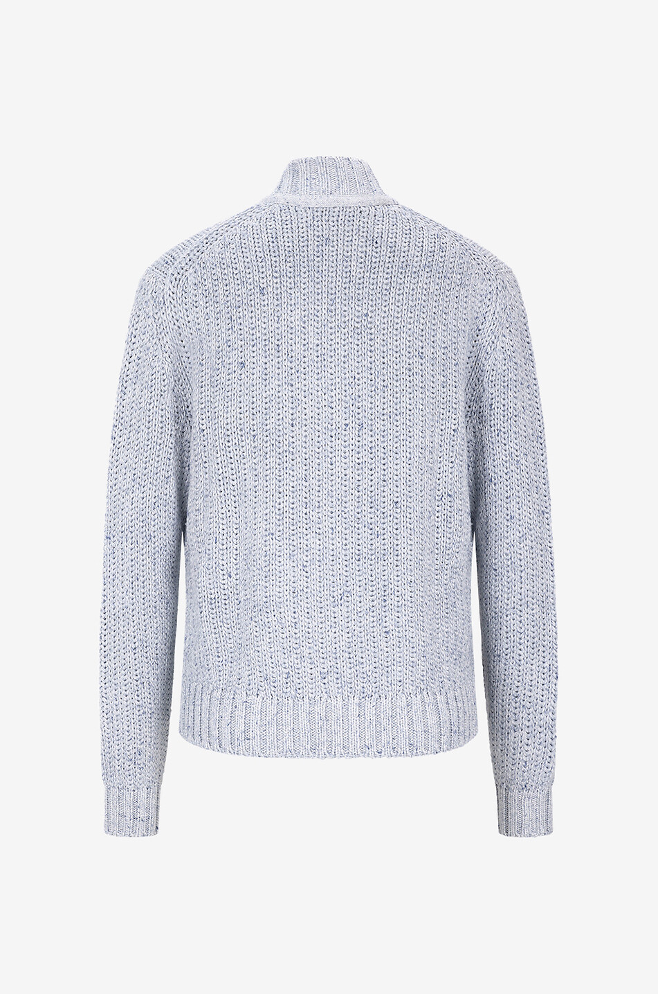 FEDELI Ribera knit bomber jacket Women LIGHT BLUE 2