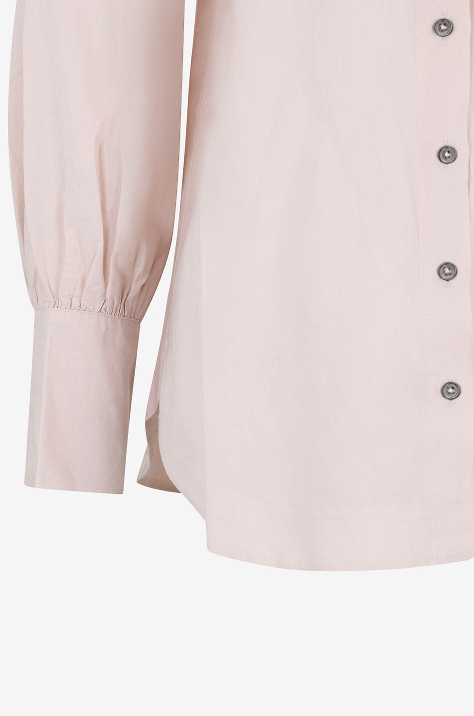 HANA SAN Ivana cotton-linen long-sleeved shirt Women LIGHT PINK 3