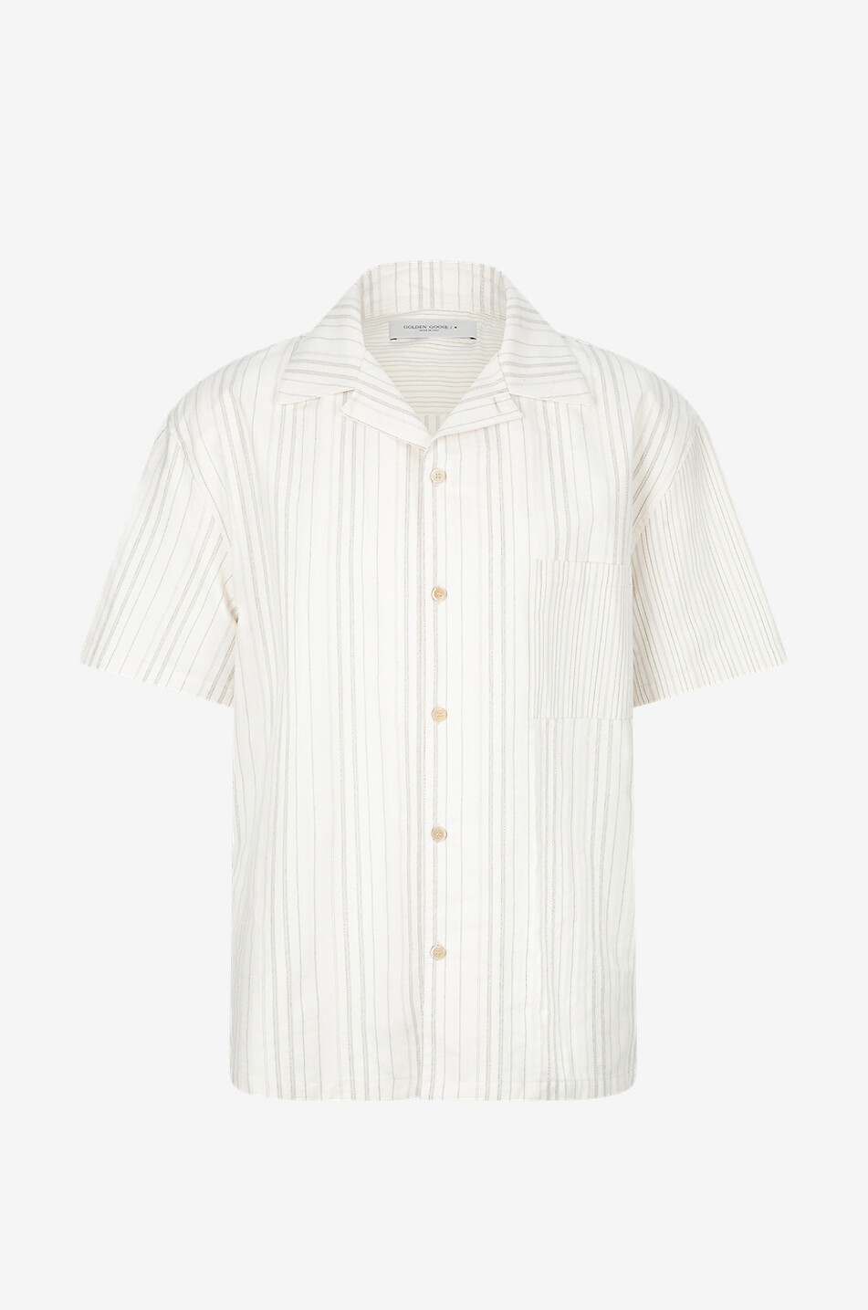 Gestreiftes Kurzarm-Hemd Giove