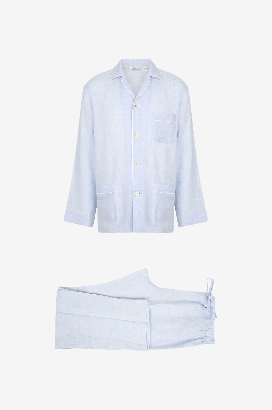 ROBERTO RICETTI Pyjama-Set aus Leinen Venezia Herren HELLBLAU 1
