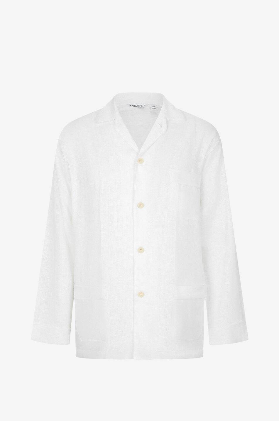 ROBERTO RICETTI Venezia linen pyjama set Men WHITE 1