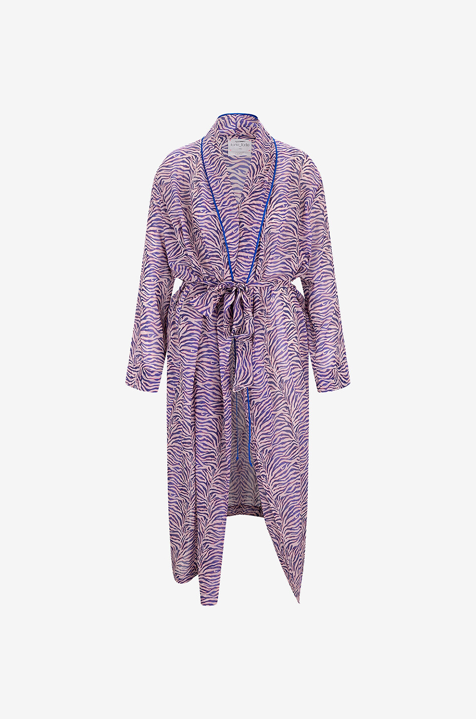 Heartbeat cotton and silk voile kimono