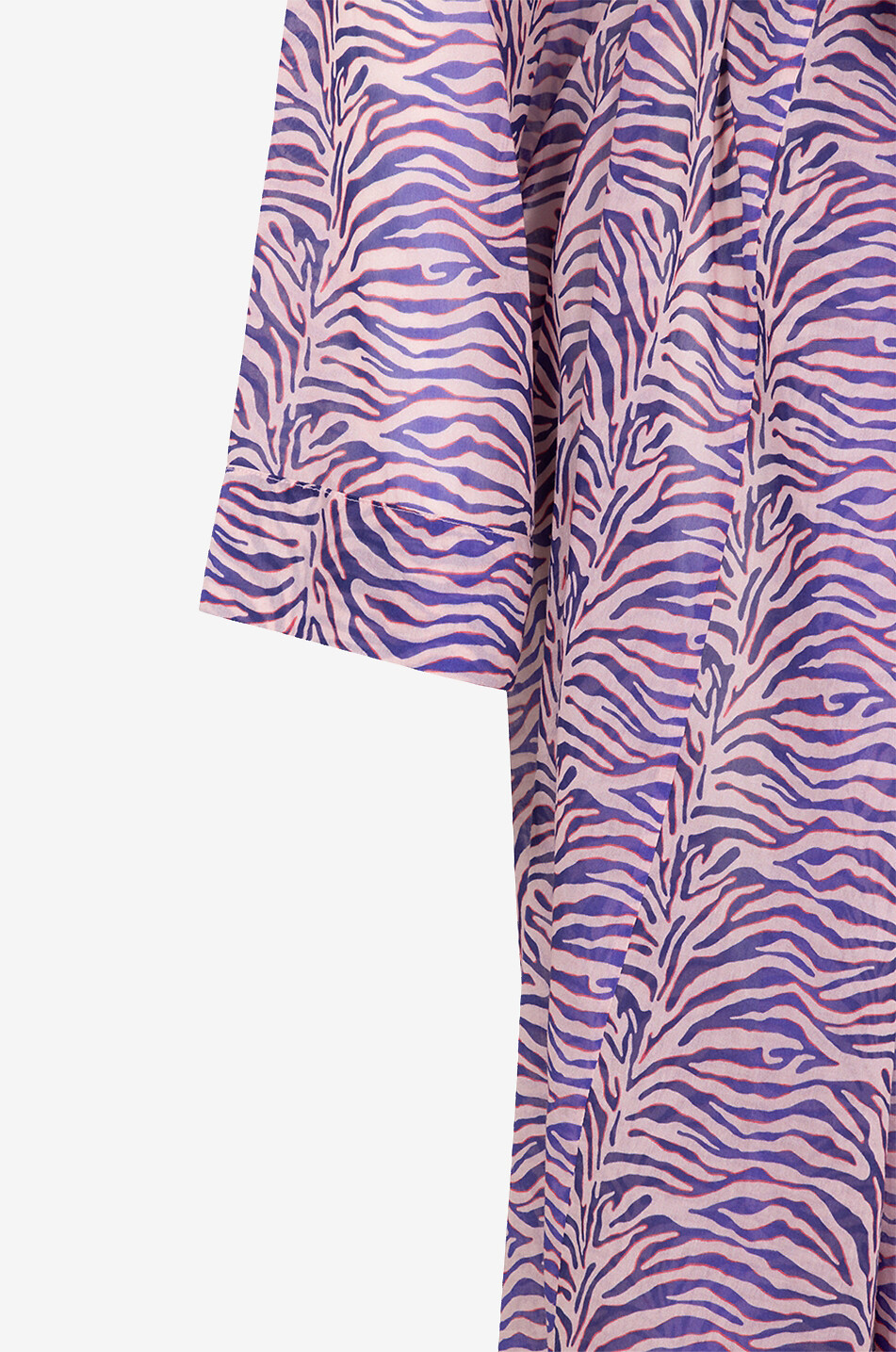 Heartbeat cotton and silk voile kimono