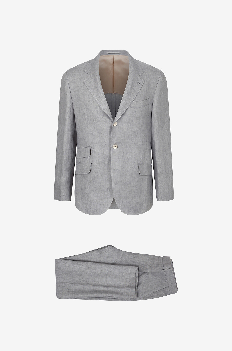 Anzug aus meliertem Leinen