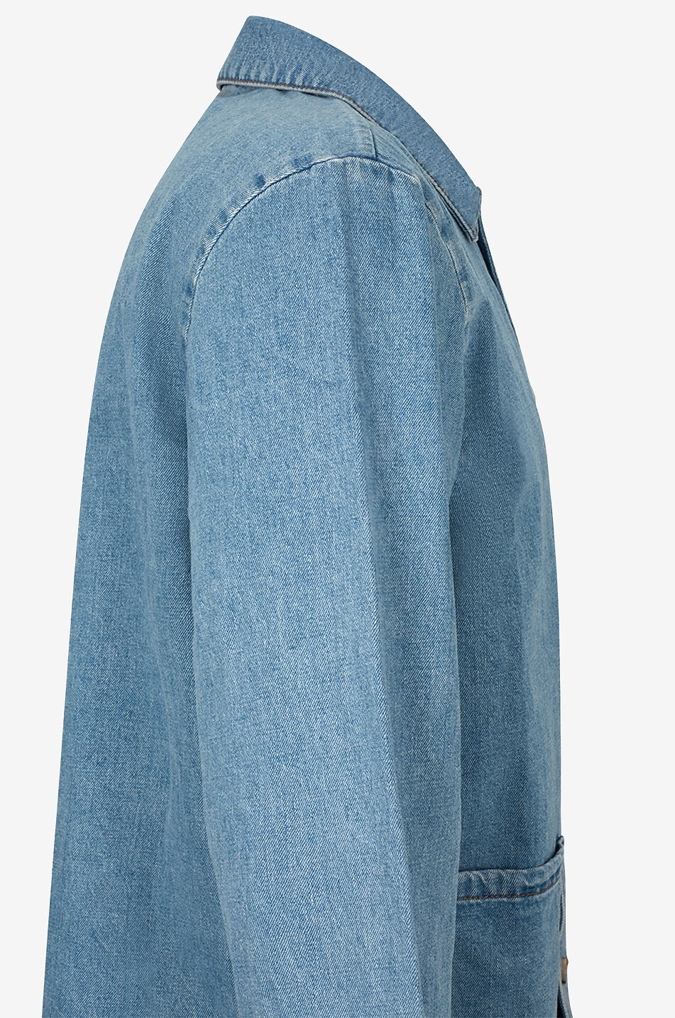 A.P.C. Kerlouan recycled denim shirt jacket Men LIGHT BLUE 7