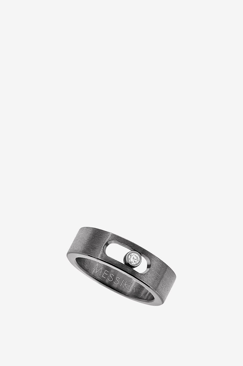 Ring aus Titan und Diamant Move Titanium Graphite PM