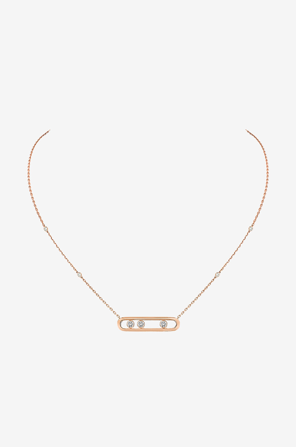 MESSIKA Collier en or rose et diamants Move Femme ROSE 1