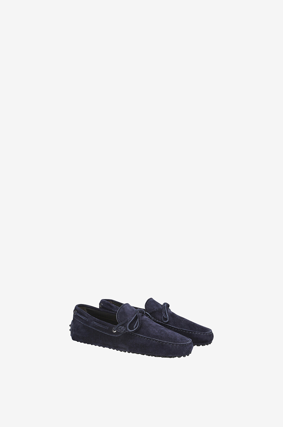 AURELIEN Driving Shoes pebbled sole suede loafers Men DARK BLUE 2