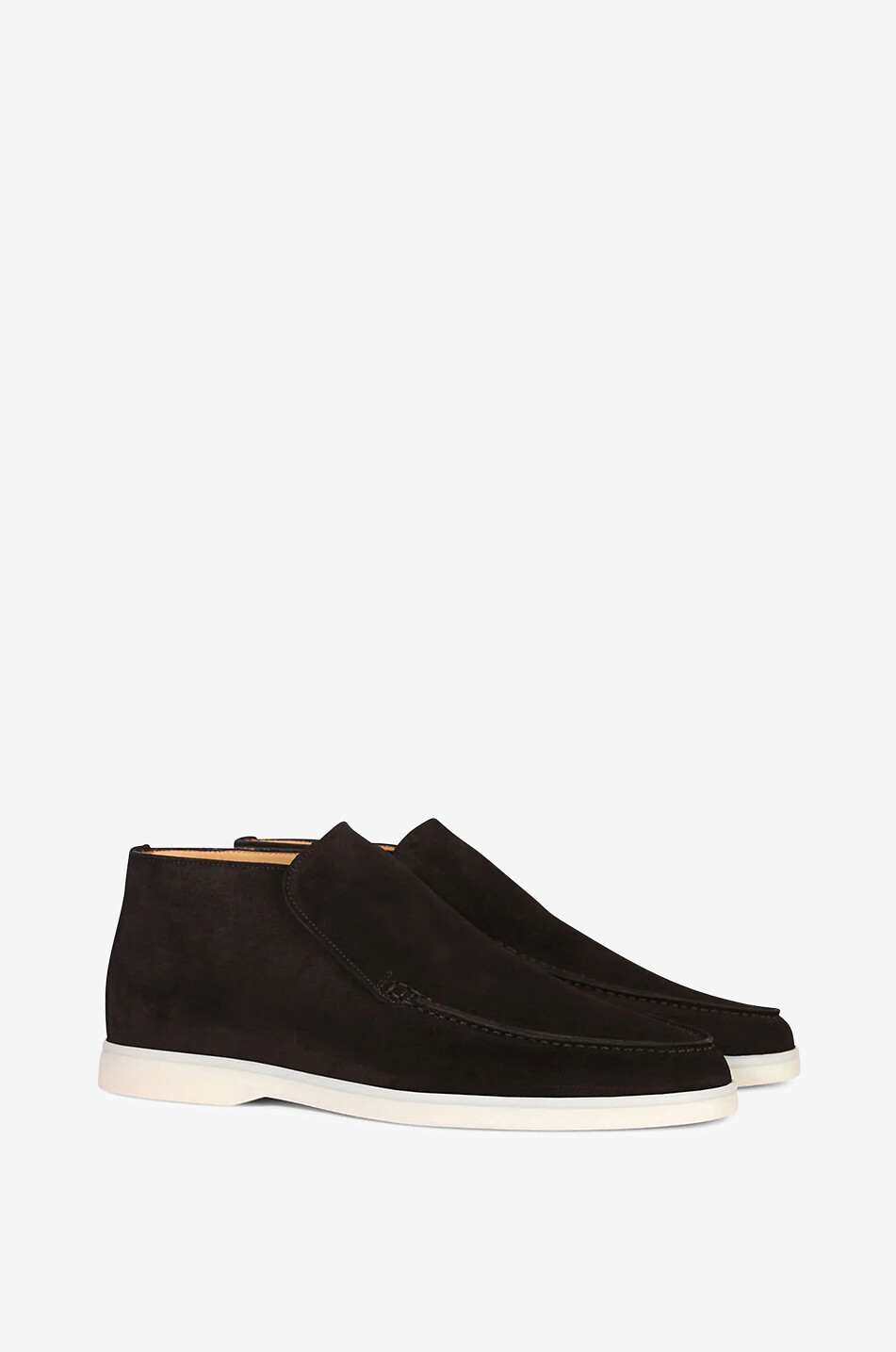 AURELIEN Mocassins montants en daim City Homme NOIR 2