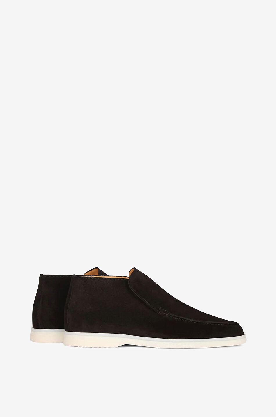 AURELIEN Mocassins montants en daim City Homme NOIR 4