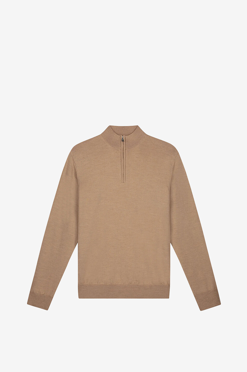 Cashwool half-zip stand-up collar extrafine merino wool jumper