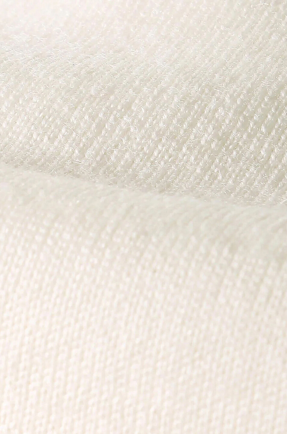 AURELIEN Cashwool extrafine merino wool buttoned polo jumper Men EGGSHELL 4