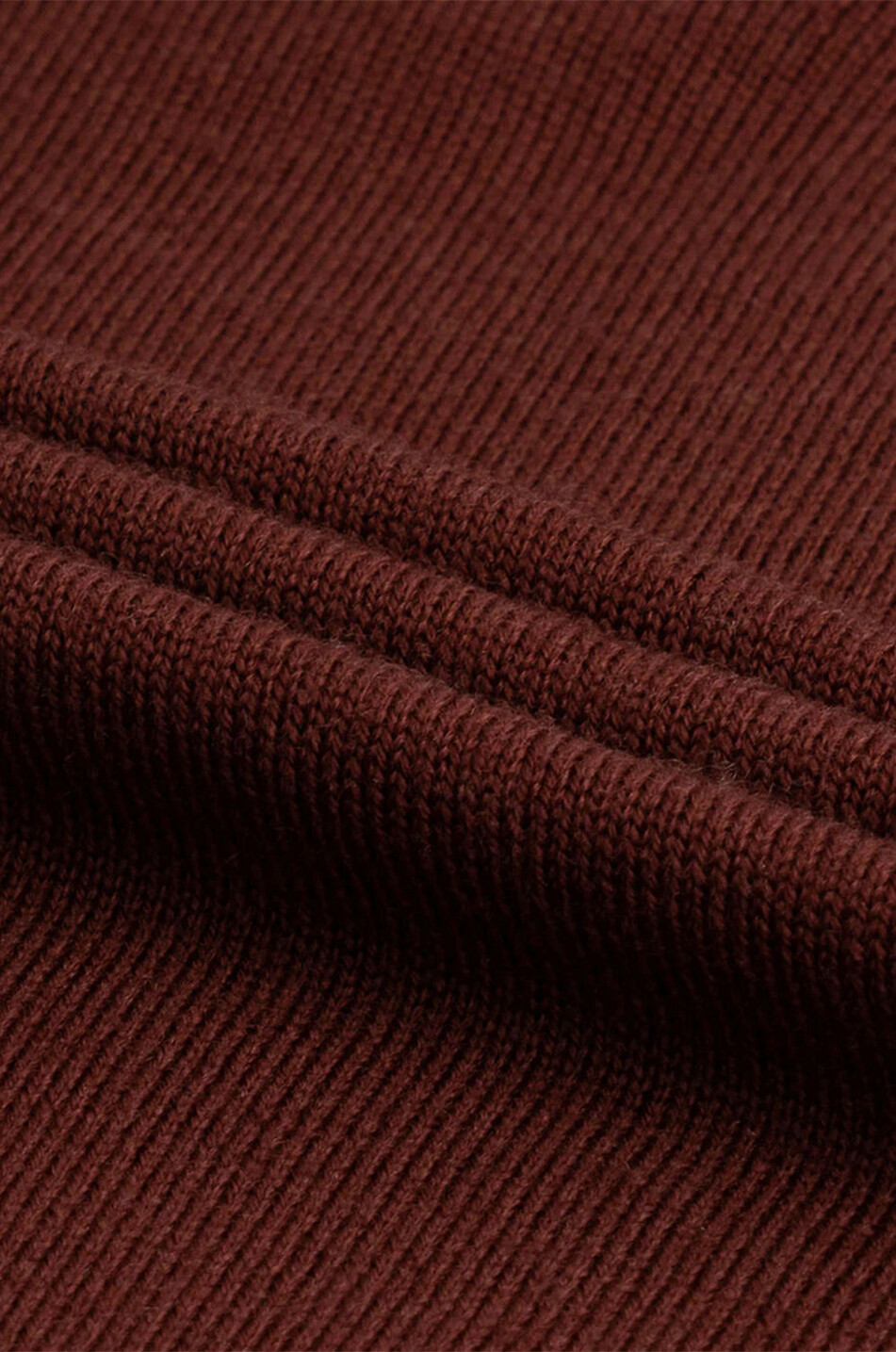 AURELIEN Feiner Polohemd-Pullover aus Wolle Cashwool Herren DUNKELROT 5