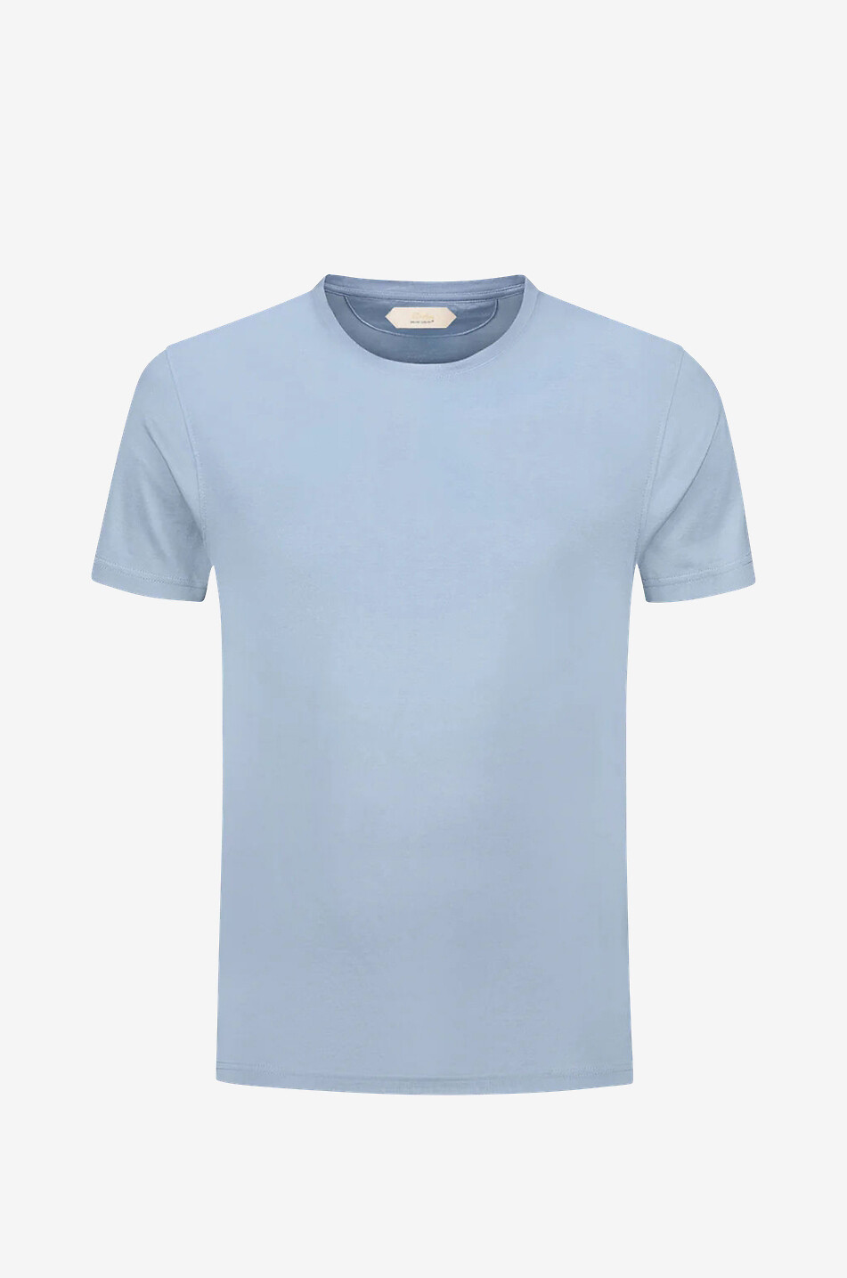 AURELIEN Egyptian cotton short-sleeved T-shirt Men LIGHT BLUE 1