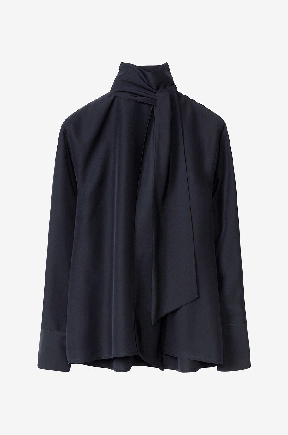 Seidenbluse mit Schluppe