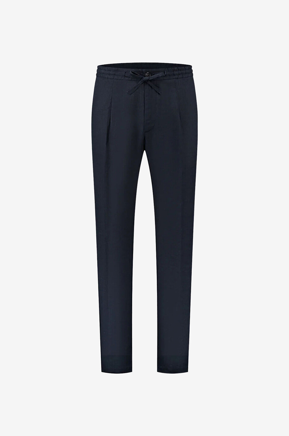 AURELIEN Seaside slim fit linen trousers Men DARK BLUE 1