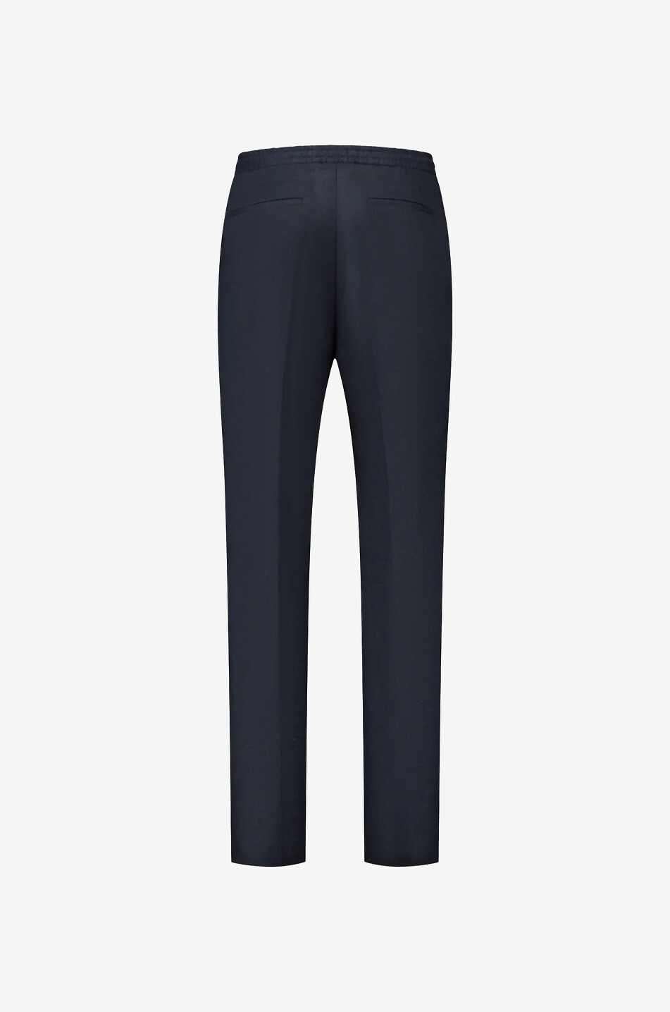 AURELIEN Seaside slim fit linen trousers Men DARK BLUE 2
