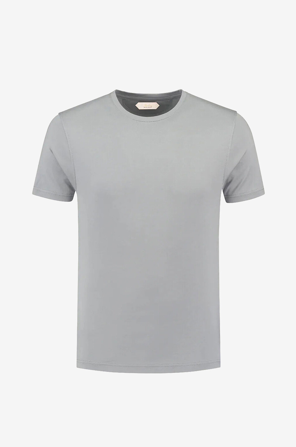 AURELIEN Egyptian cotton short-sleeved T-shirt Men LIGHT GREY 1