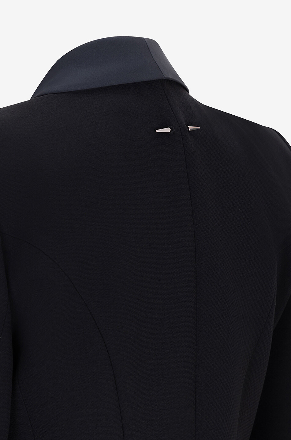 BARBARA BUI Blazer long en crêpe esprit smoking Femme NOIR 3