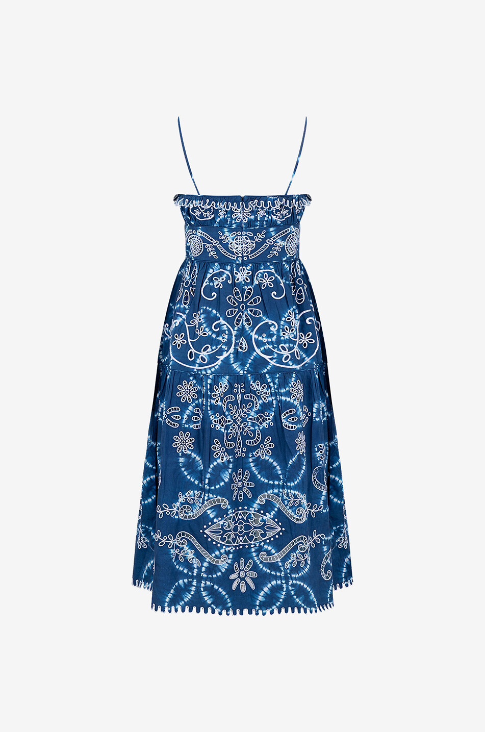 Robe à bretelles midi en coton Liat