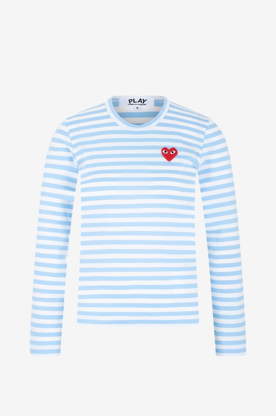 Red Heart Emblem striped long sleeved T shirt