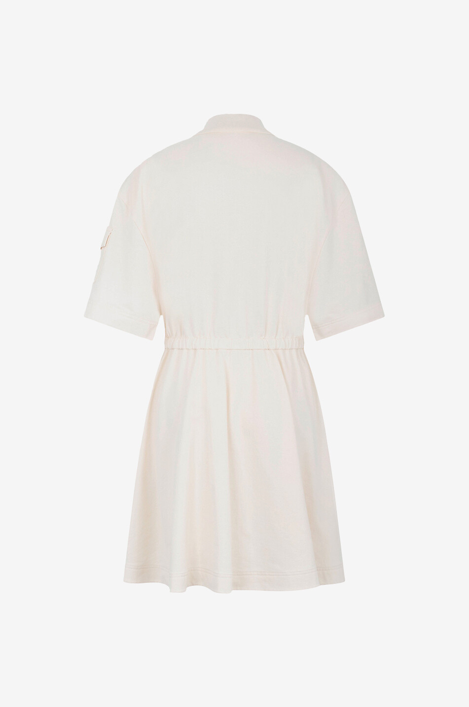 MONCLER Kurzes Sweat-Polokleid mit Cargotasche Damen CREMEFARBEN 2