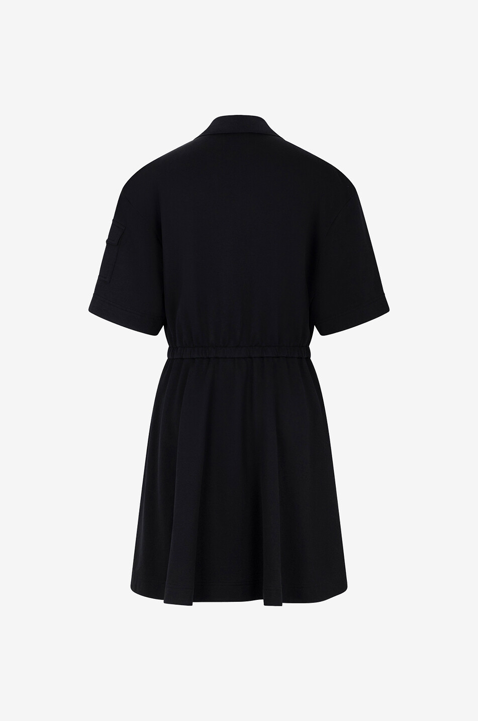MONCLER Kurzes Sweat-Polokleid mit Cargotasche Damen SCHWARZ 2