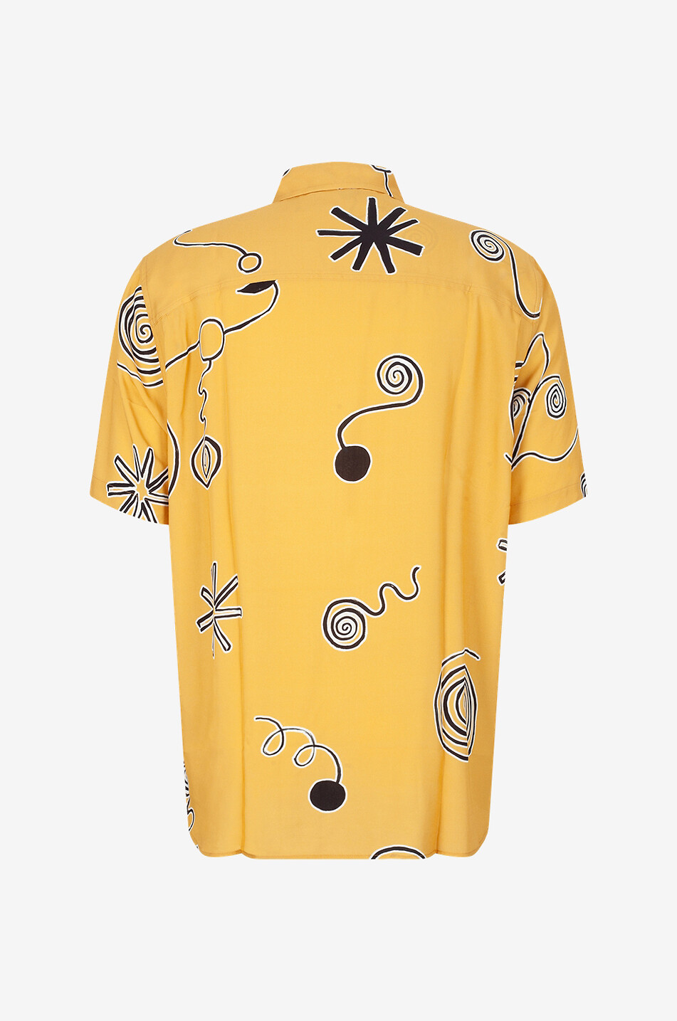 JACQUEMUS La Chemise Melo Arty Spiral short-sleeved shirt Men ORANGE 2