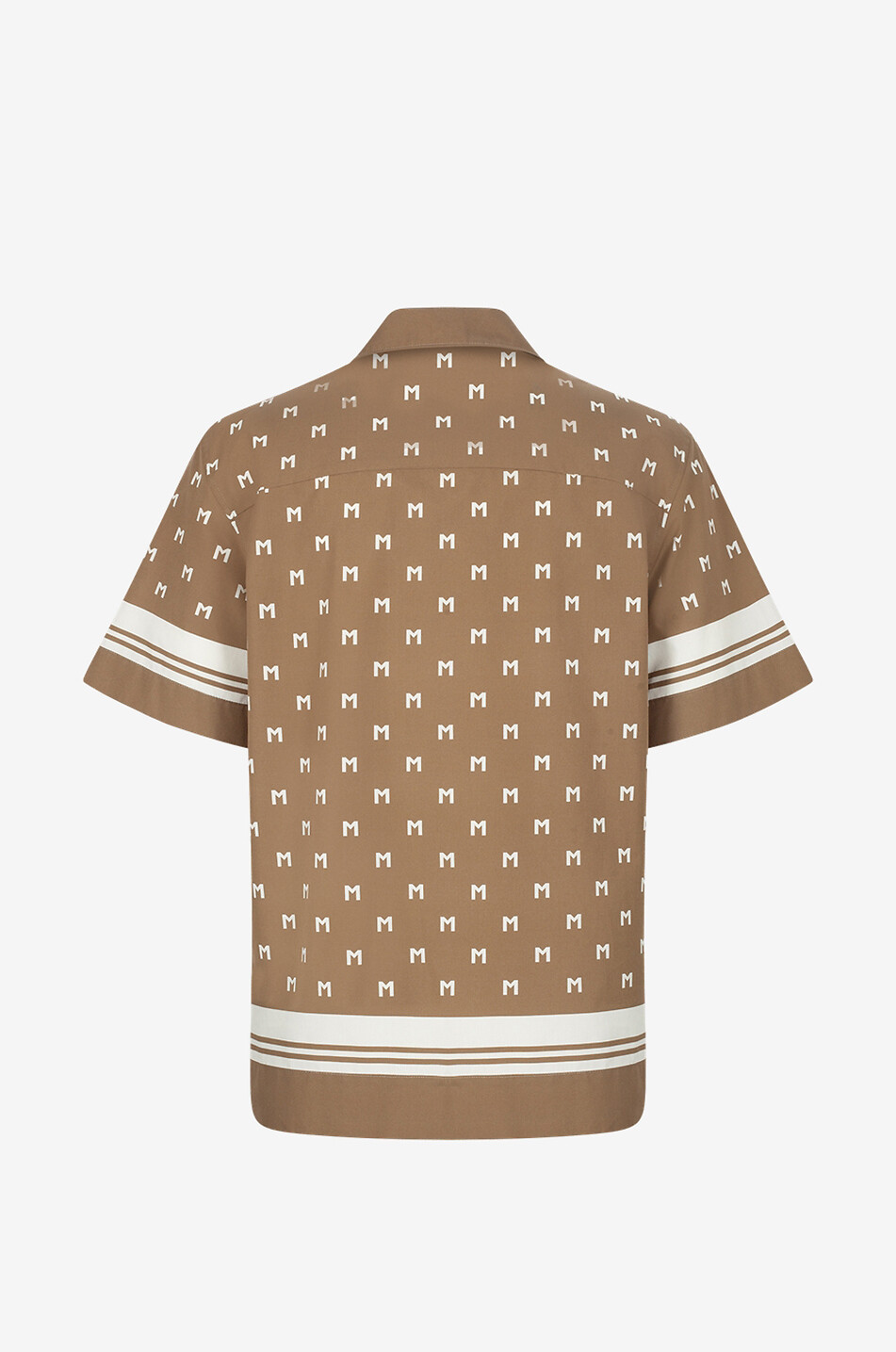 MONCLER Kurzarm-Hemd aus Popeline mit Monogrammprint Herren BUNT 2