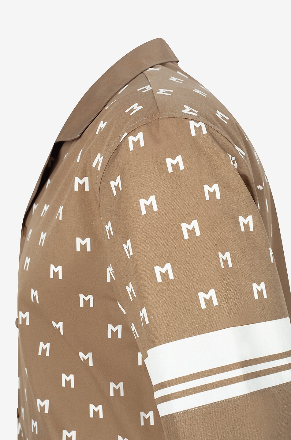 MONCLER Kurzarm-Hemd aus Popeline mit Monogrammprint Herren BUNT 3