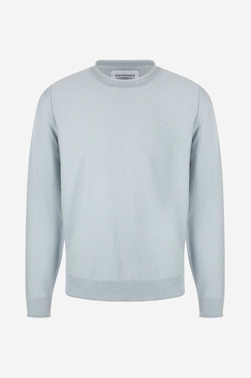 Rundhalspullover aus Baumwolle mit Compass-Stickerei 523B9