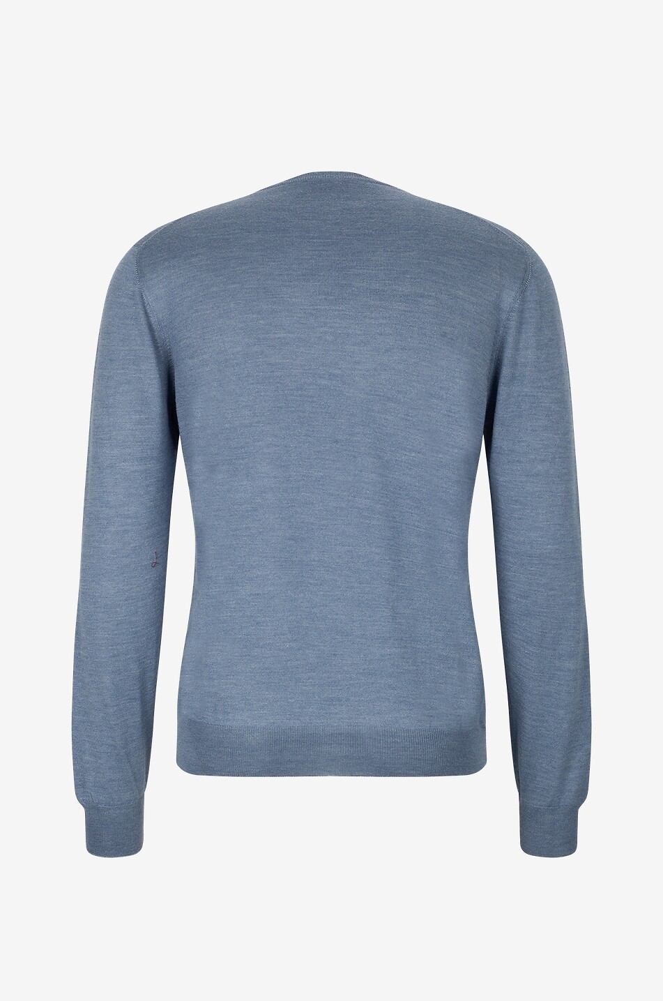 BONGÉNIE Fine wool and silk V-neck jumper Men BLUE 2