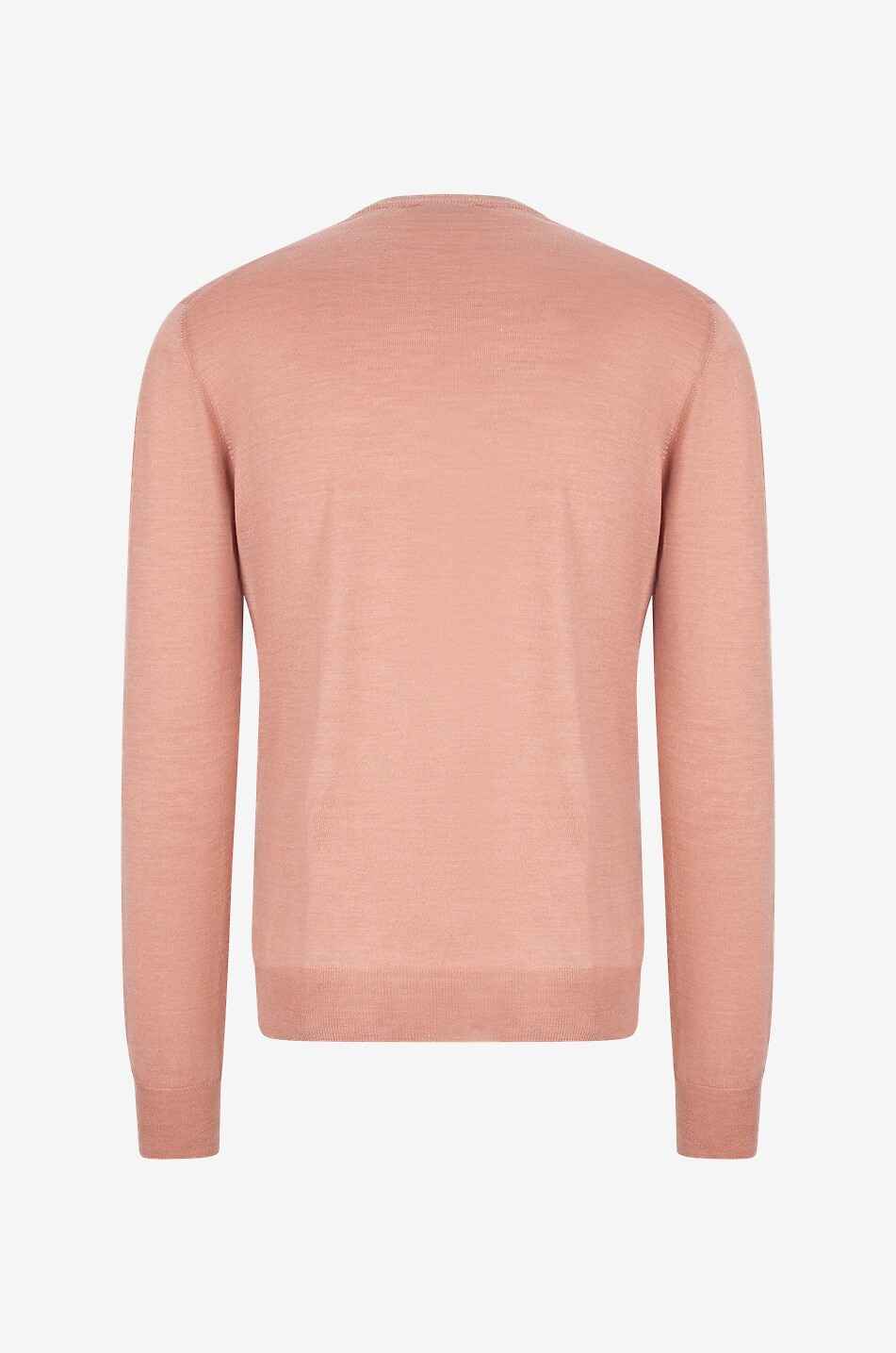 BONGÉNIE Feinstrickpullover aus Wolle und Seide mit V-Ausschnitt Herren MITTELROSA 2