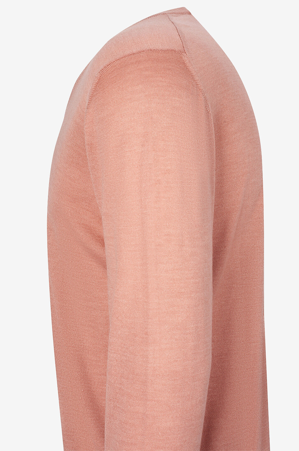 BONGÉNIE Feinstrickpullover aus Wolle und Seide mit V-Ausschnitt Herren MITTELROSA 3