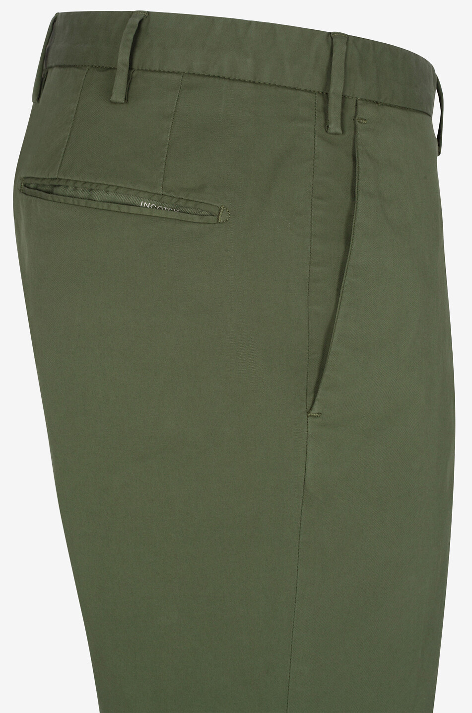 INCOTEX Pantalon chino slim en coton Royal Batavia Homme VERT MOYEN 3