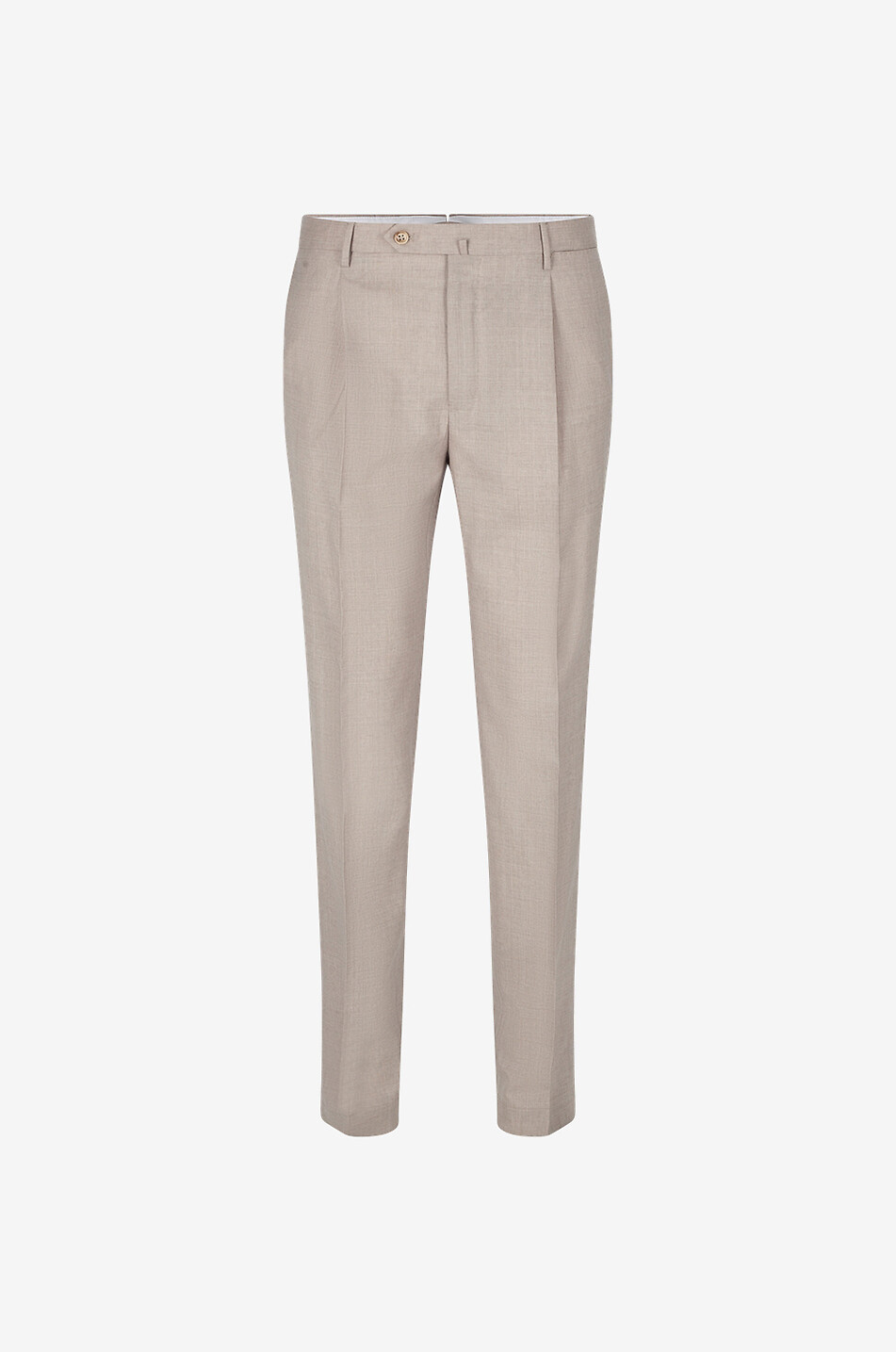 INCOTEX Slim-Fit-Hose aus melierter Schurwolle Pattern 54 Tapered Fit Herren Hellbeige 1