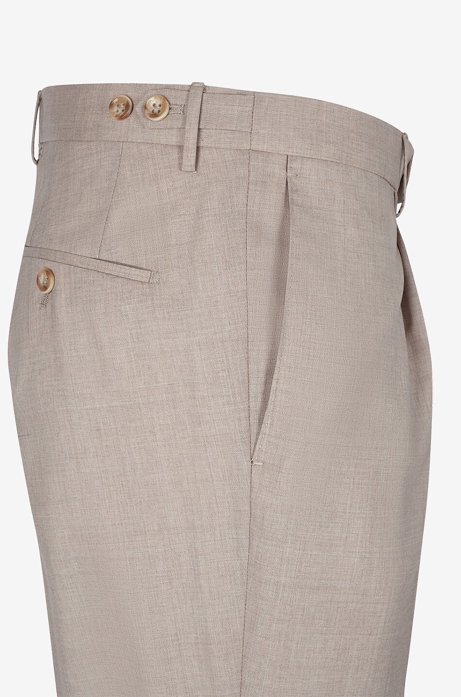 INCOTEX Slim-Fit-Hose aus melierter Schurwolle Pattern 54 Tapered Fit Herren Hellbeige 3