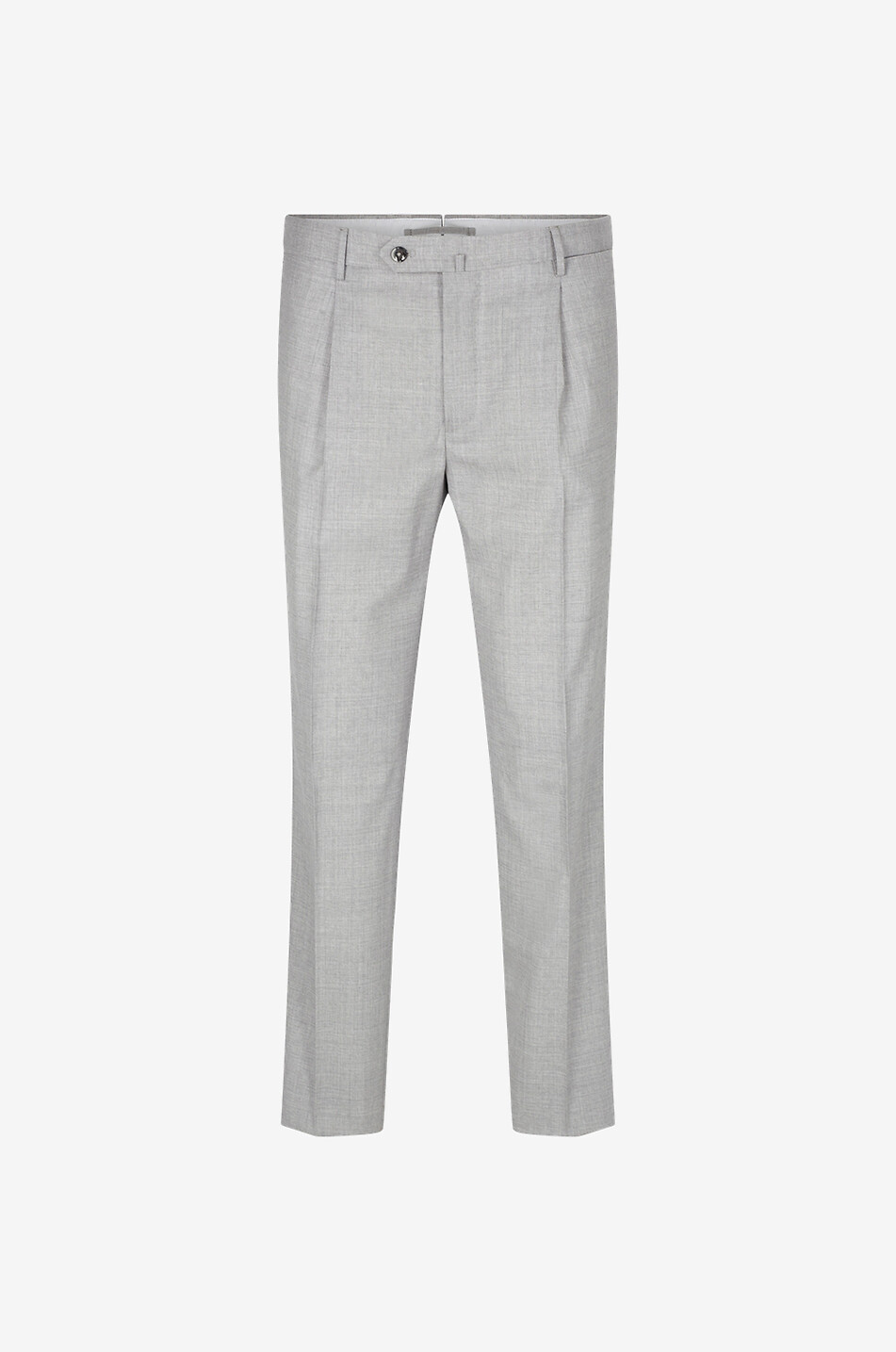 Pattern 54 Tapered Fit mottled virgin wool slim fit trousers