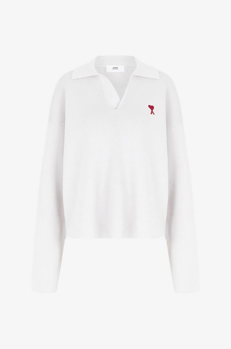 Boxy-Polo-Pullover aus Baumwolle und Wolle Ami de Coeur