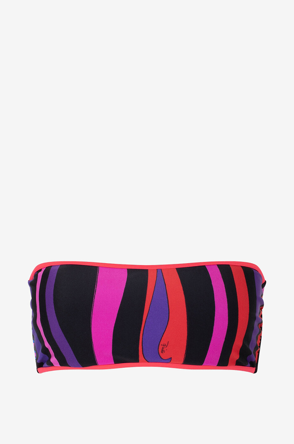 PUCCI Marmo bandeau bikini top Women MULTI COLOURED 1