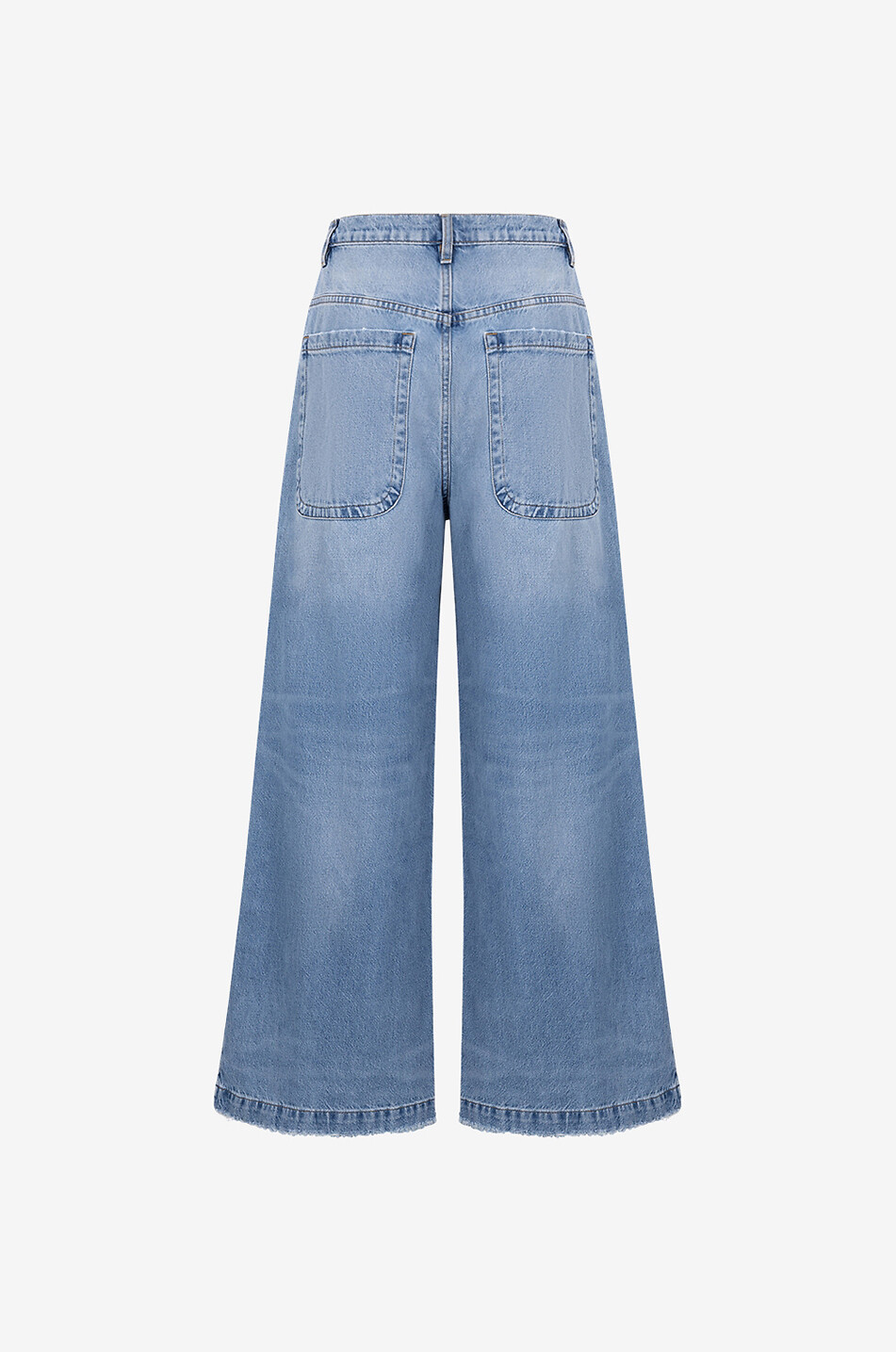 FRAME The Skater Jean Rhode flared faded jeans Women LIGHT BLUE 2