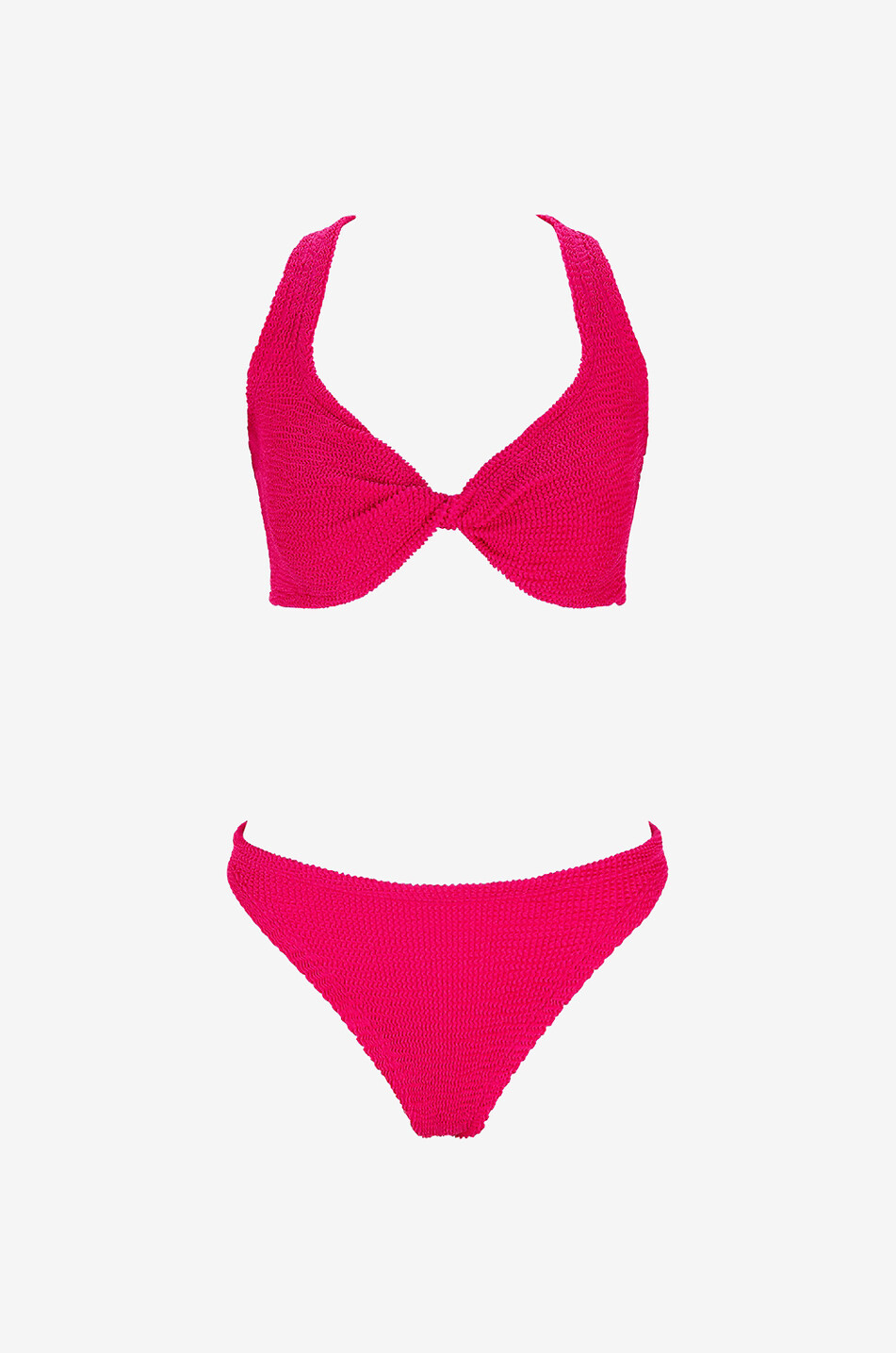 HUNZA G Juno two-piece swimsuit Women DARK PINK 1