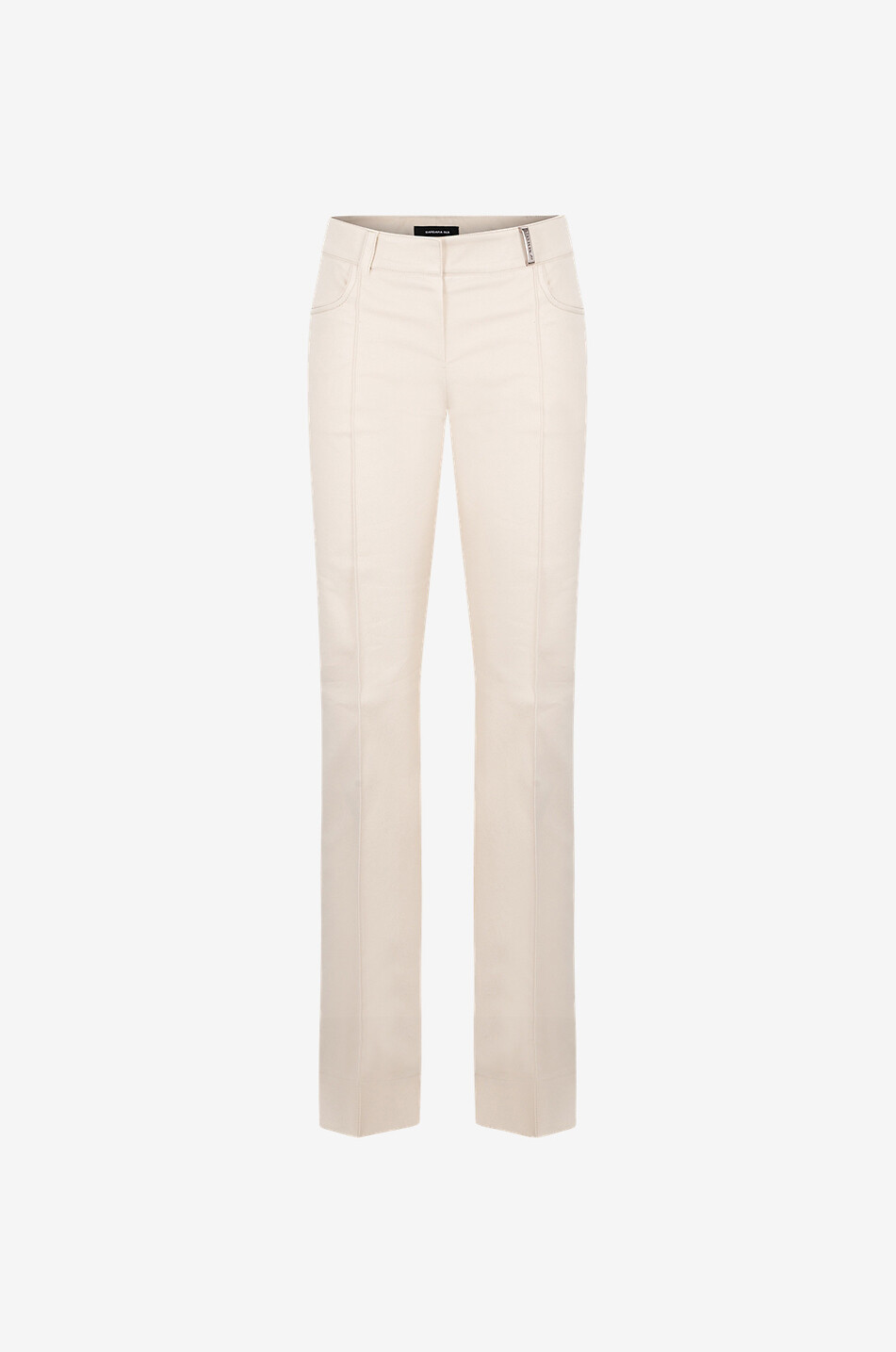 BARBARA BUI Pantalon large en satin Femme BLANC CASSE 1