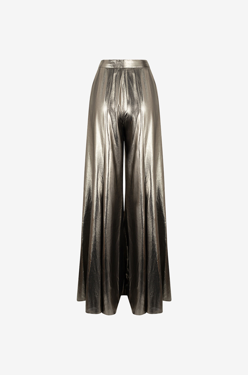 BARBARA BUI Hose mit weitem Bein in Metallic-Optik Damen SILBER 2