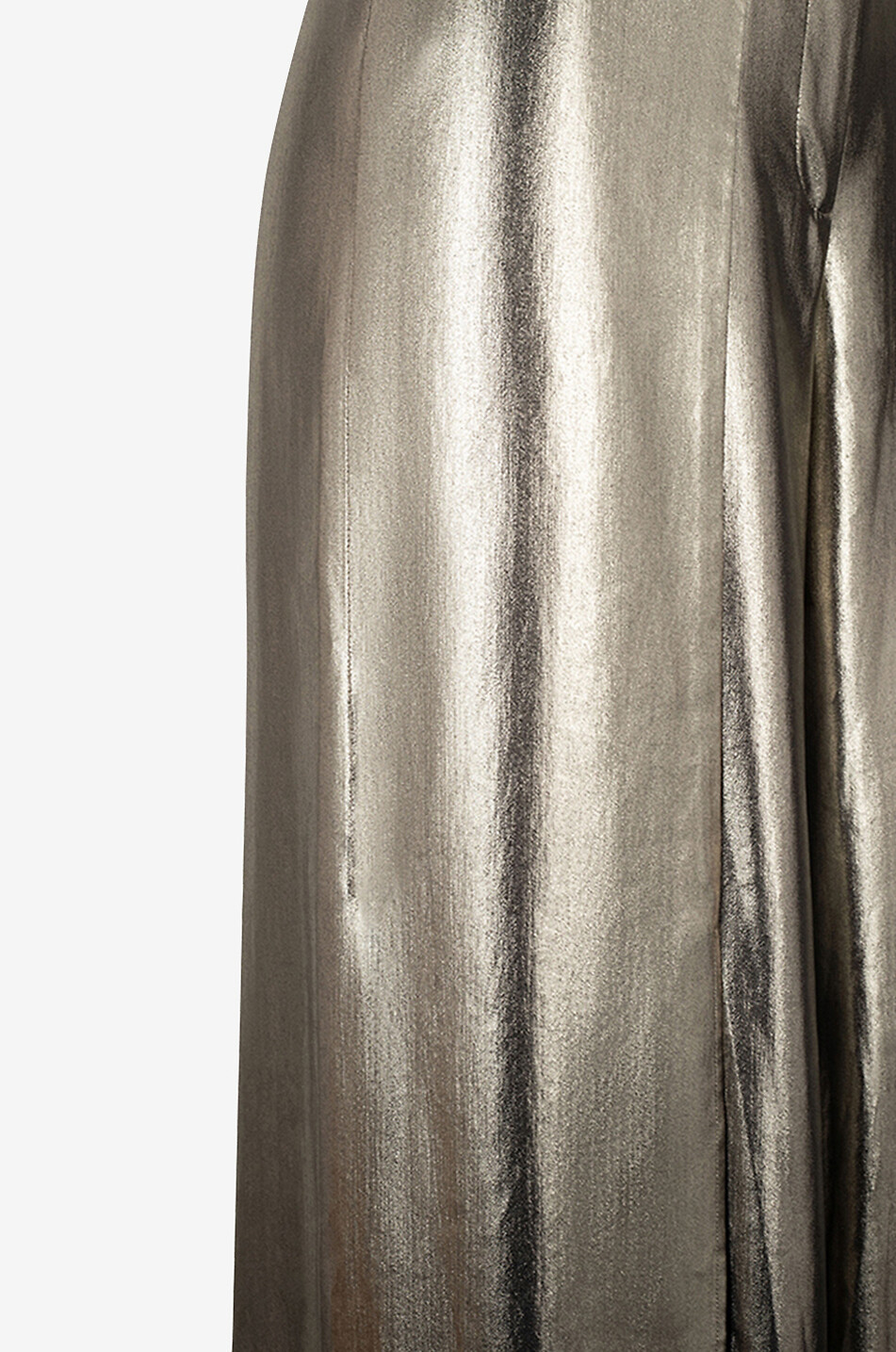 BARBARA BUI Hose mit weitem Bein in Metallic-Optik Damen SILBER 3