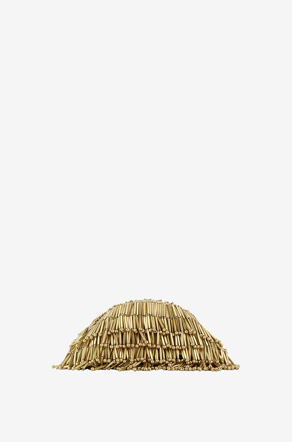 CULT GAIA Metallic-Nappalederclutch mit Perlenfransen Jaala Nano Damen GOLDEN 3