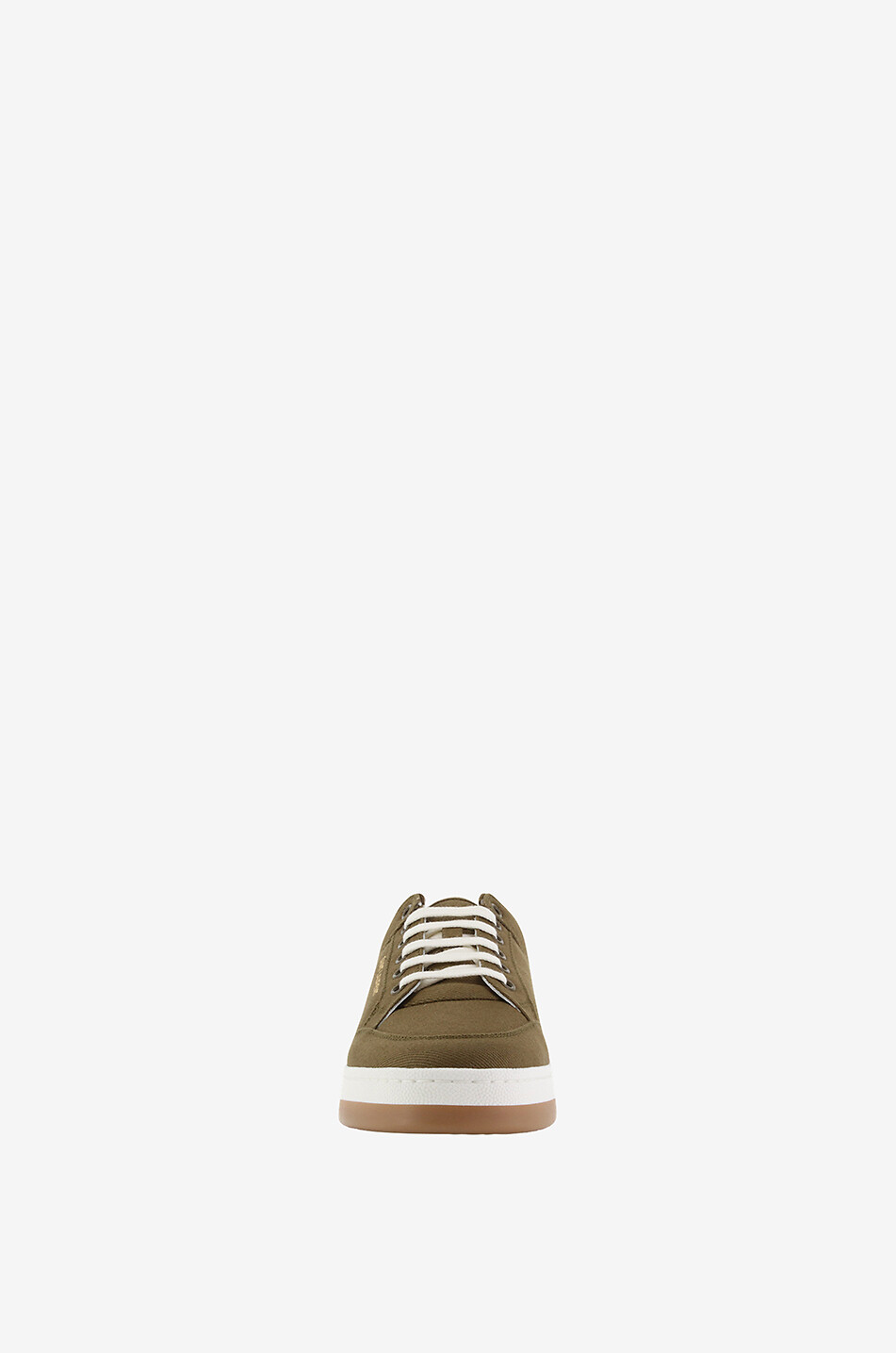 SAINT LAURENT PARIS Niedrige Schnürsneakers aus Gabardine und Wildleder SL/61 Damen KHAKI 2